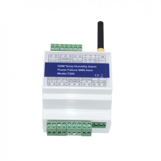 Moniteur GSM de température et d'humidité avec 2 relais de sortie et rappel de panne de courant T200
